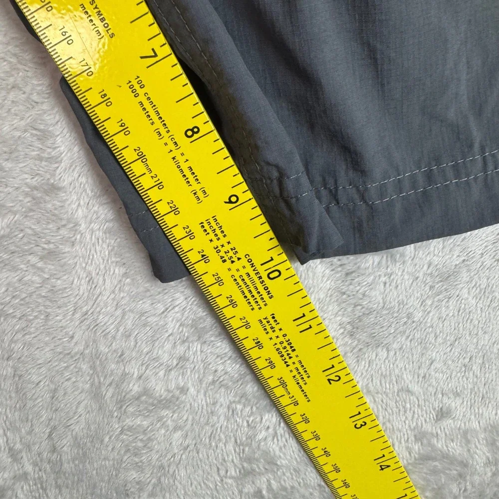 Columbia Omni-Shade Sun Protection Gray Cargo Shorts Mens 40W 10L Ripstop Hiking